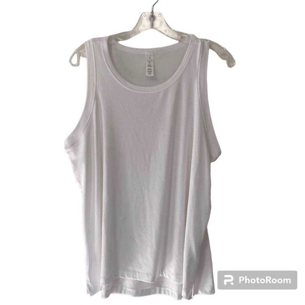 Balance Collection White Tank Top Size Large